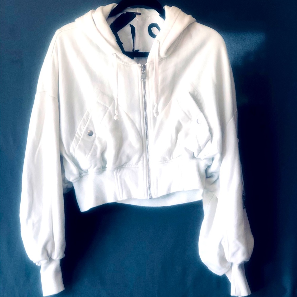 Free People Cropped bomber Jacket